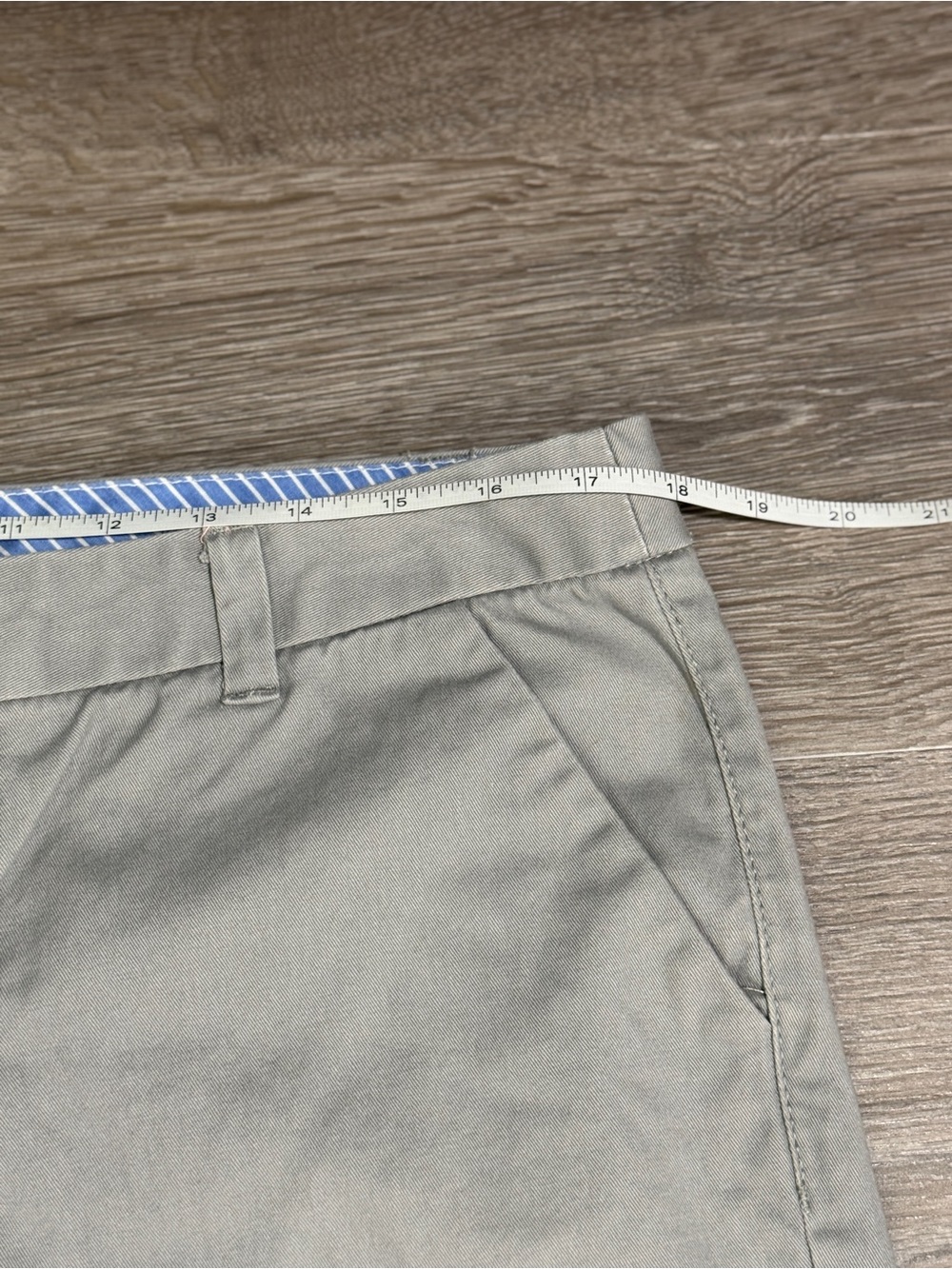 Merona Womens Light Gray Flat Front Cotton Chino Shorts Size 12 - Picture 5 of 8